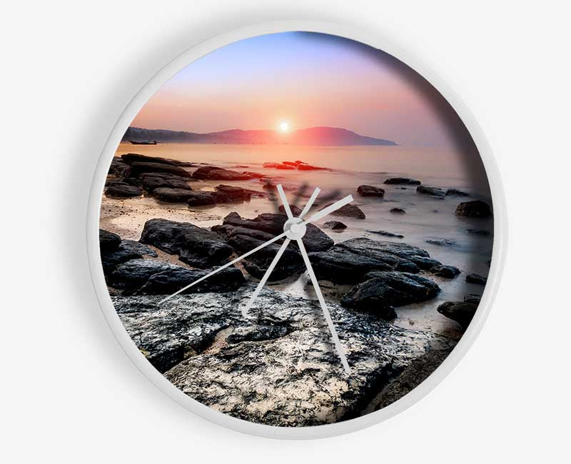 Ocean Rock Beauty Clock - Wallart-Direct UK