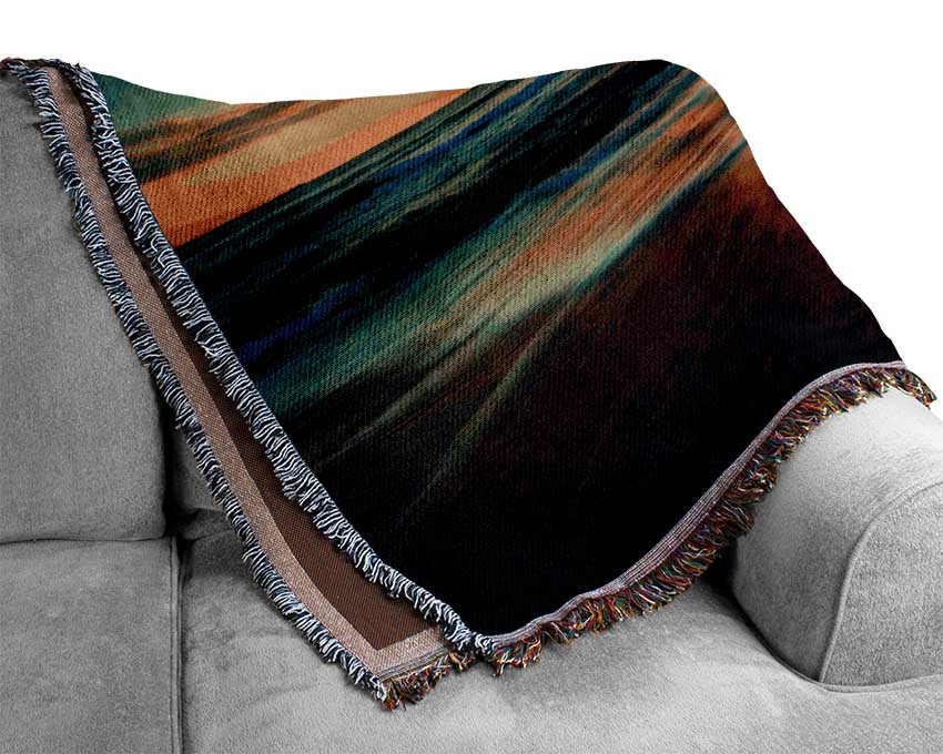 Fire Sunset Glow Woven Blanket