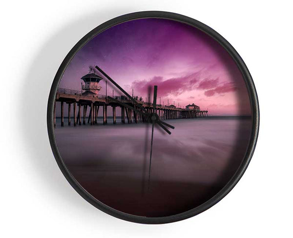 Stars In The Pink Skies Clock - Wallart-Direct UK