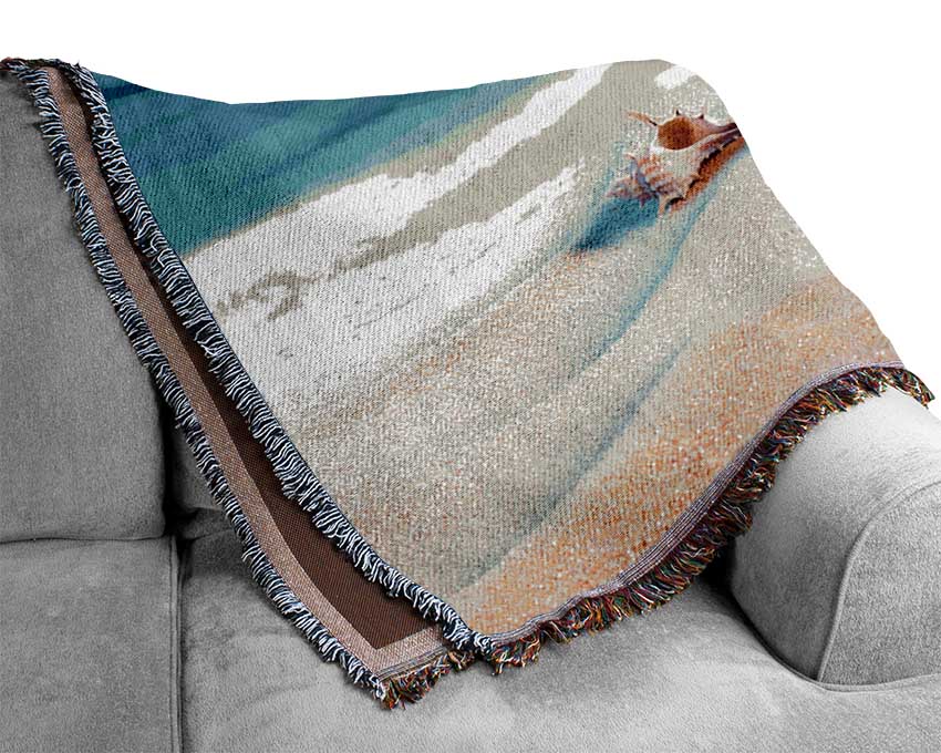 Perfect Ocean Shells Woven Blanket