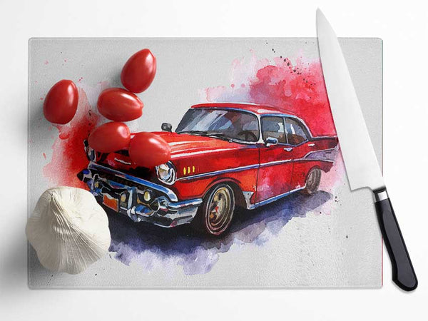 Chevrolet 1950's Classic Glass Chopping Board