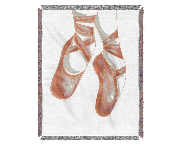 Ballerina Shoes 2 Woven Blanket