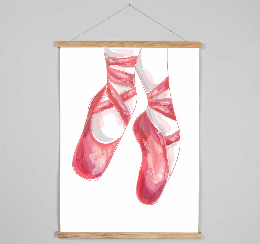 Ballerina Shoes 2 Hanging Poster - Wallart-Direct UK