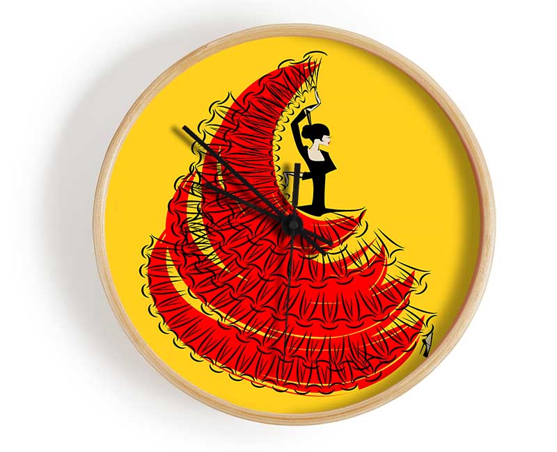 Flamenco 10 Clock - Wallart-Direct UK