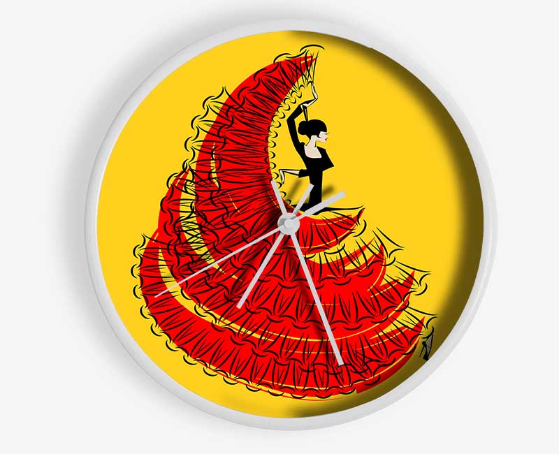 Flamenco 10 Clock - Wallart-Direct UK