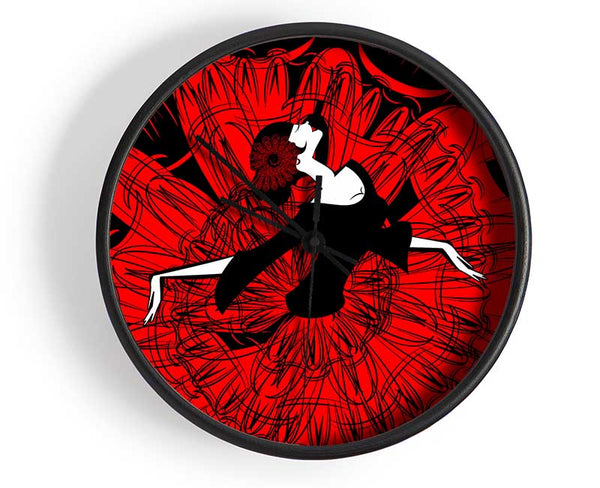 Flamenco 2 Clock - Wallart-Direct UK