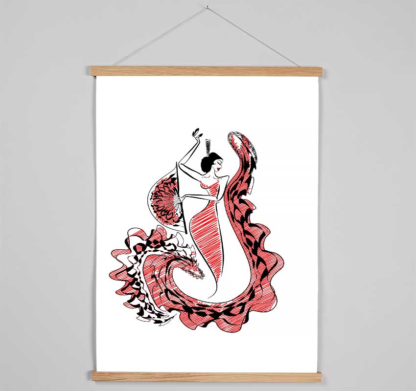 Flamenco 7 Hanging Poster - Wallart-Direct UK