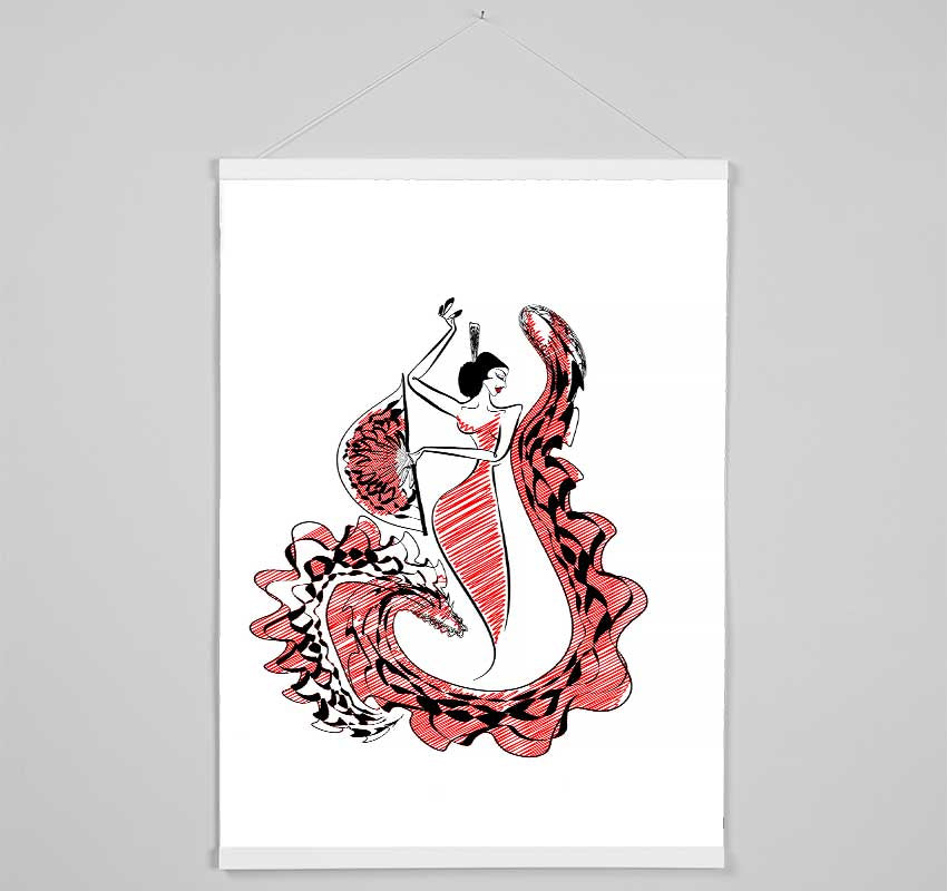 Flamenco 7 Hanging Poster - Wallart-Direct UK