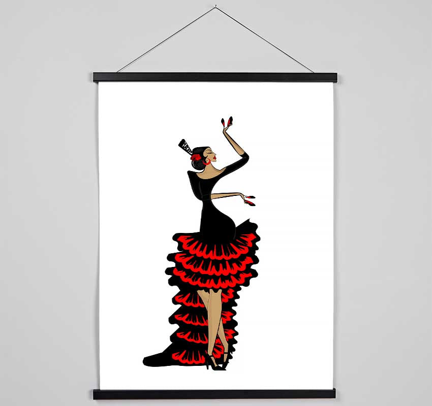 Flamenco 6 Hanging Poster - Wallart-Direct UK