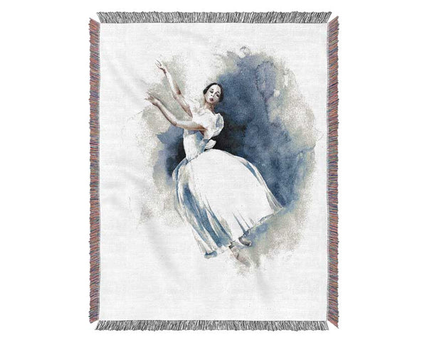 White Ballerina 6 Woven Blanket