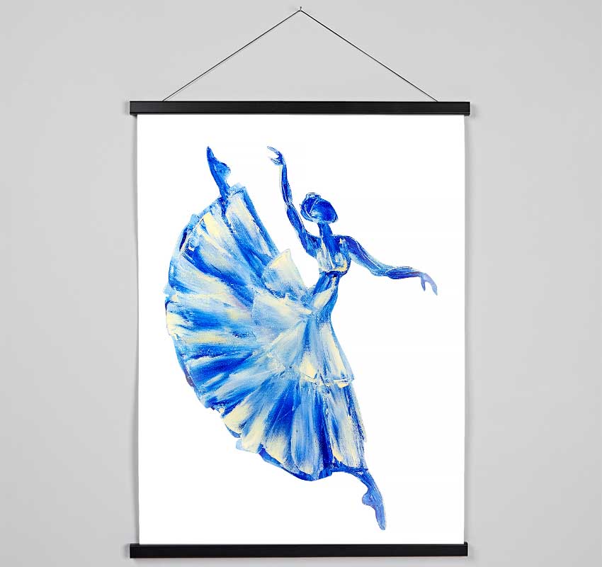 Blue Ballerina 11 Hanging Poster - Wallart-Direct UK