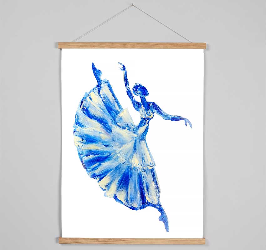 Blue Ballerina 11 Hanging Poster - Wallart-Direct UK