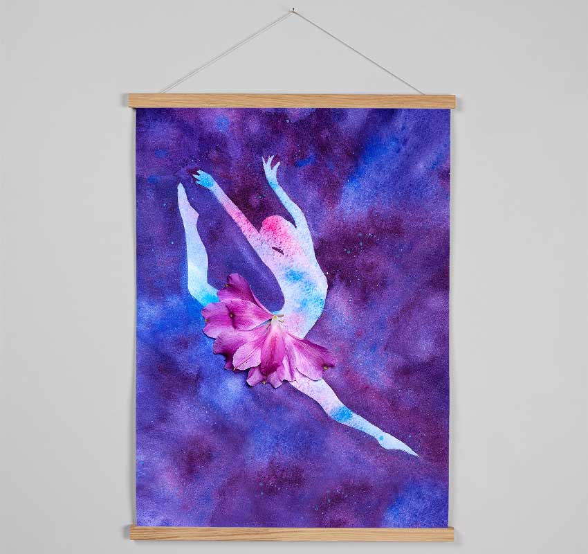 Purple Ballerina 3 Hanging Poster - Wallart-Direct UK