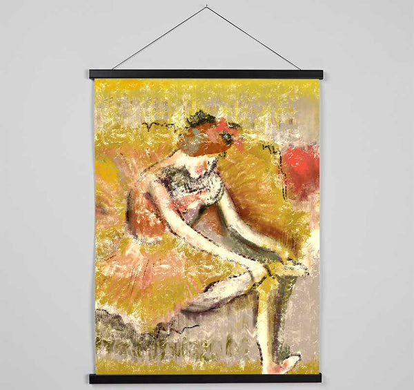 Golden Ballerina 1 Hanging Poster - Wallart-Direct UK