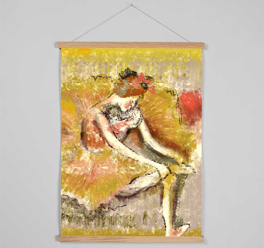 Golden Ballerina 1 Hanging Poster - Wallart-Direct UK