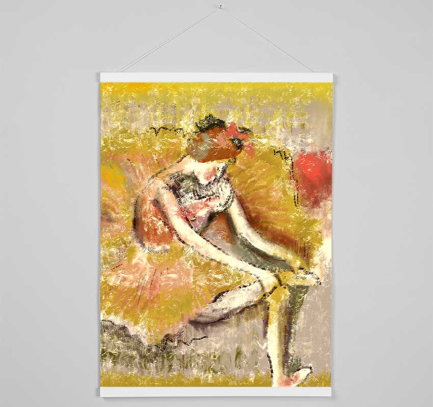 Golden Ballerina 1 Hanging Poster - Wallart-Direct UK