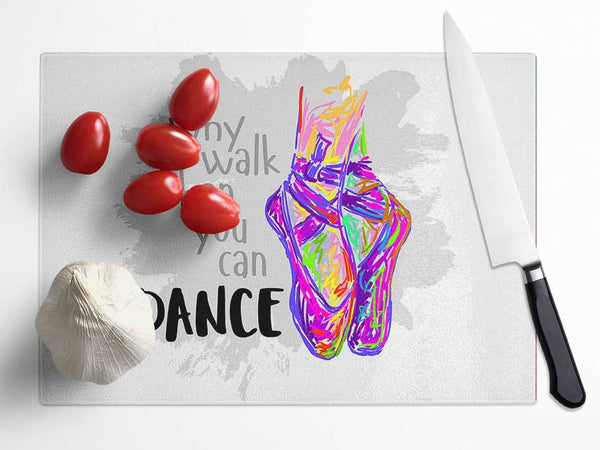 Ballerina Shoes 4 Glass Chopping Board