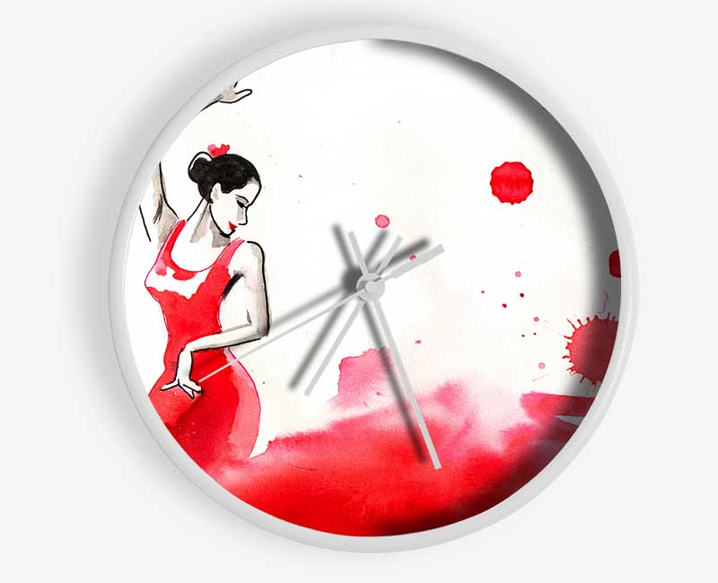 Spanish Flamenco Dancer Clock - Wallart-Direct UK