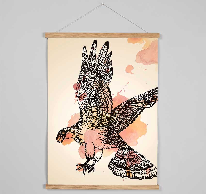 Indian Eagle Hanging Poster - Wallart-Direct UK