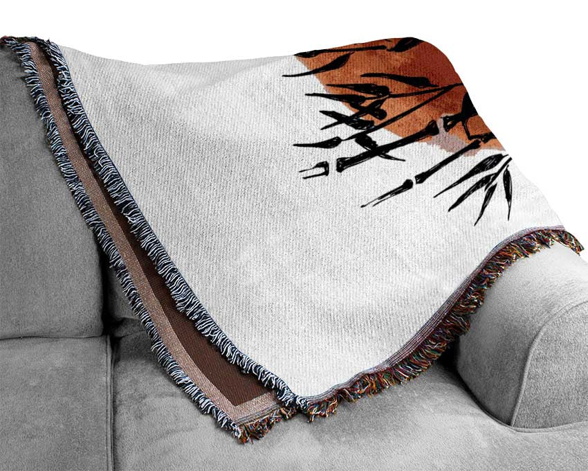 Japanese Bamboo Sun Woven Blanket