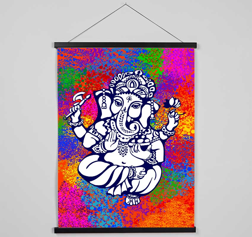 Hindu God Ganesha 8 Hanging Poster - Wallart-Direct UK