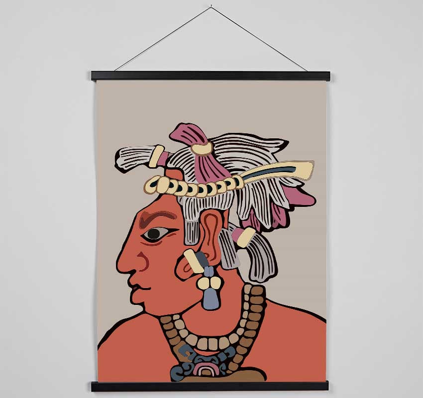 Mayan warrior Hanging Poster - Wallart-Direct UK