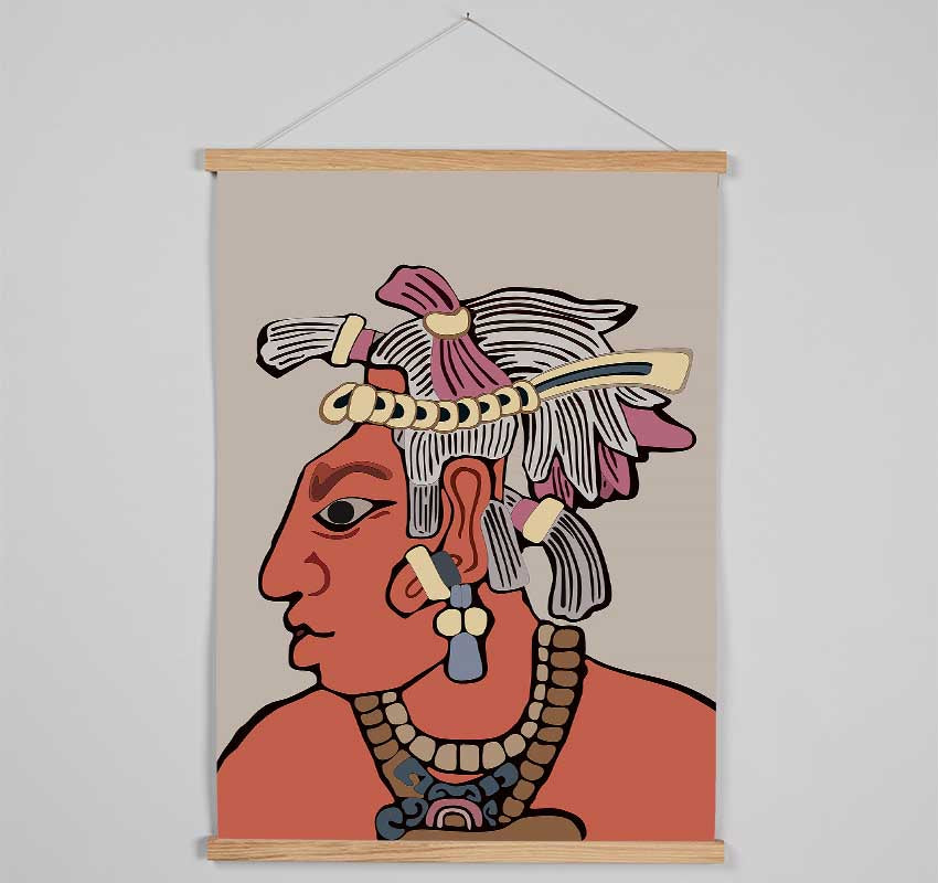 Mayan warrior Hanging Poster - Wallart-Direct UK