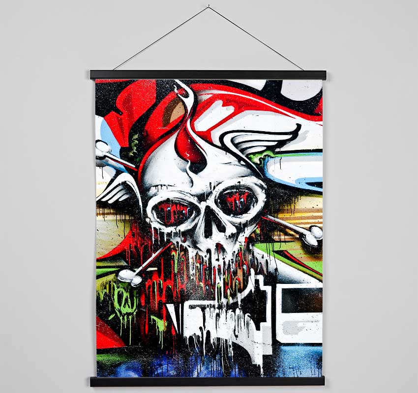 Melting Skull Hanging Poster - Wallart-Direct UK