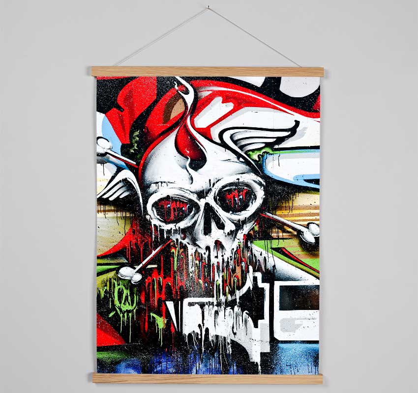 Melting Skull Hanging Poster - Wallart-Direct UK