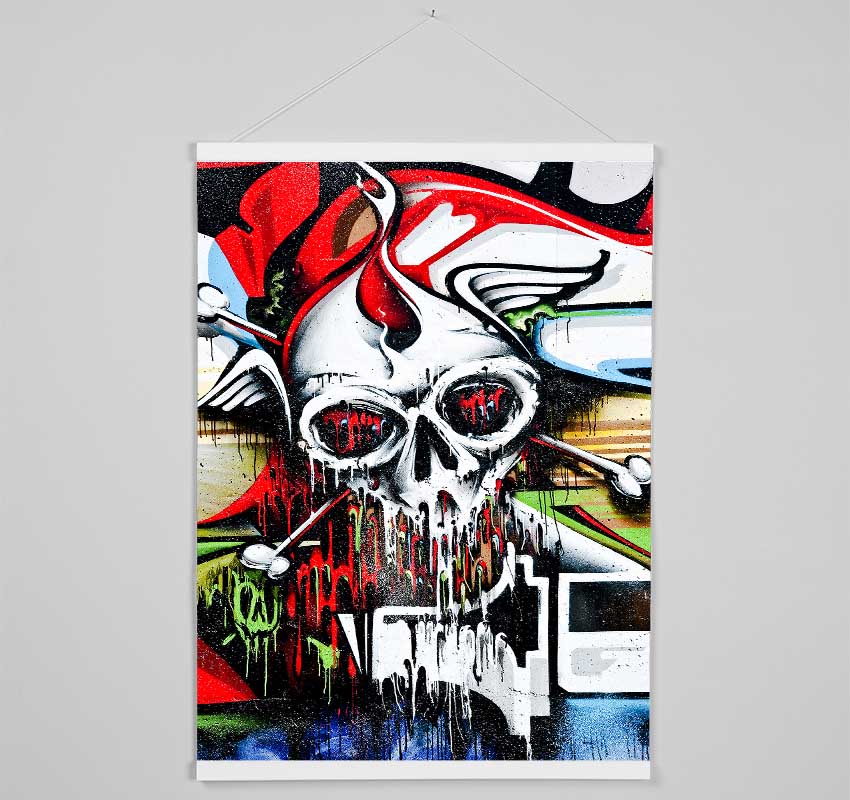 Melting Skull Hanging Poster - Wallart-Direct UK