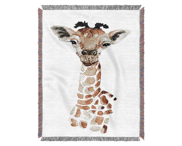 Giraffe Beauty Woven Blanket