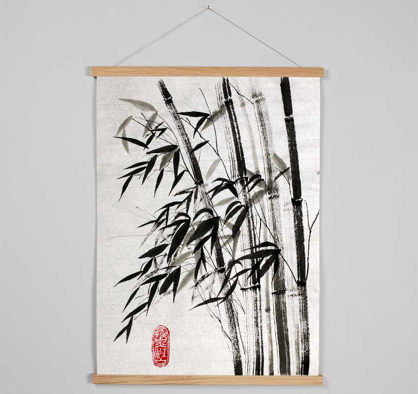 Chinese Bamboo 2 Hanging Poster - Wallart-Direct UK