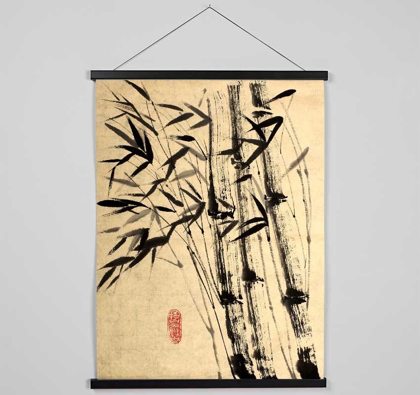 Chinese Bamboo 3 Hanging Poster - Wallart-Direct UK