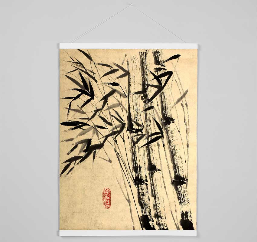 Chinese Bamboo 3 Hanging Poster - Wallart-Direct UK