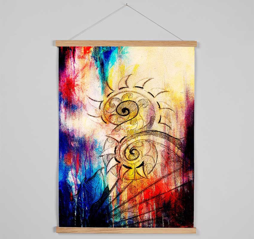 Phoenix From The Night Hanging Poster - Wallart-Direct UK