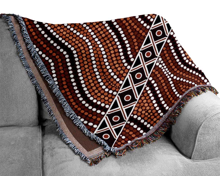 Aboriginal Pattern 2 Woven Blanket