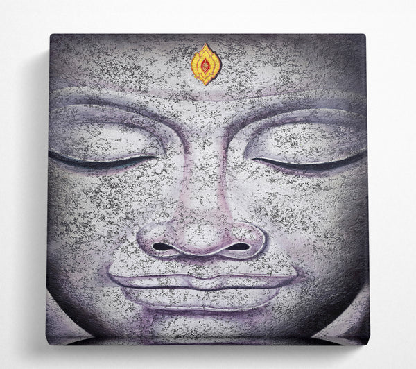 A Square Canvas Print Showing Buddha 9 Square Wall Art