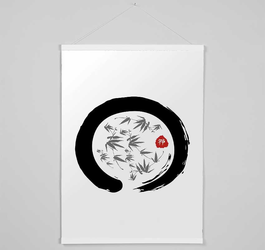 Bamboo In The Circle Of Life Hanging Poster - Wallart-Direct UK