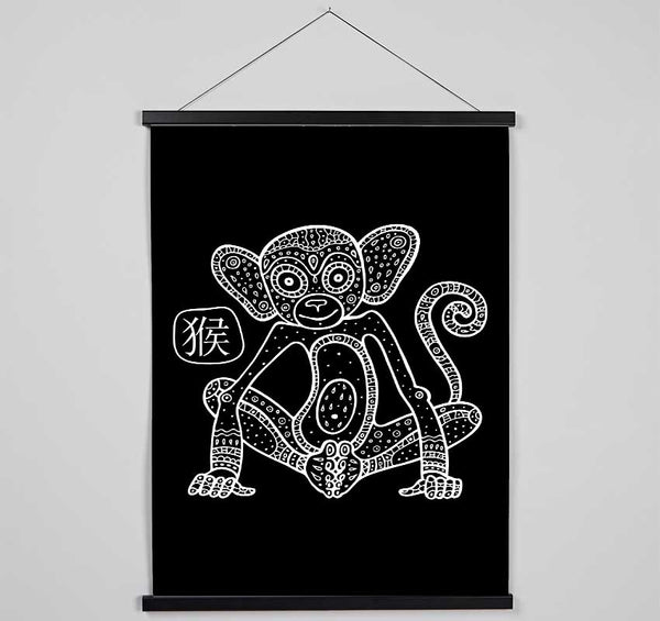 Chinese Monkey Hanging Poster - Wallart-Direct UK