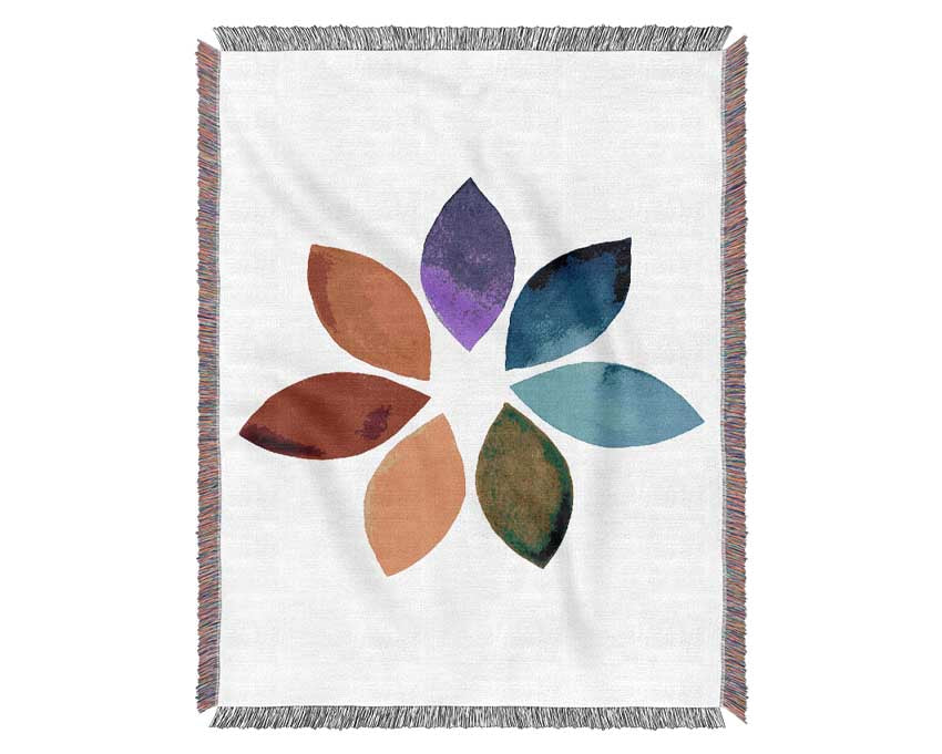 Chakra Lotus Colours Woven Blanket