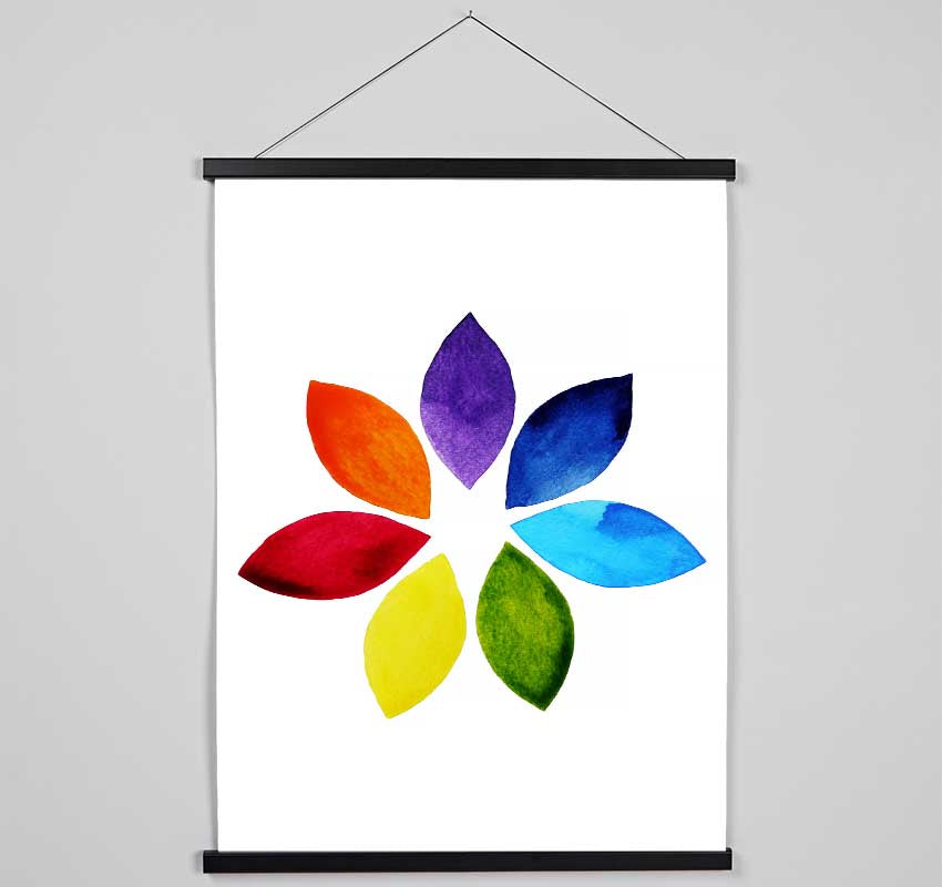 Chakra Lotus Colours Hanging Poster - Wallart-Direct UK