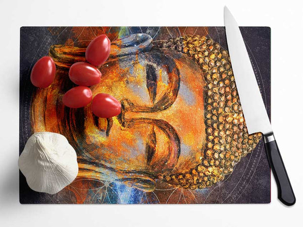 Buddha 26 Glass Chopping Board