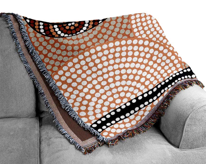 Aboriginal Kangaroo 4 Woven Blanket