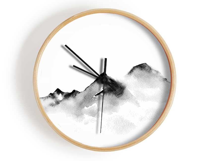 Chinese Mountain Tops 4 Clock - Wallart-Direct UK