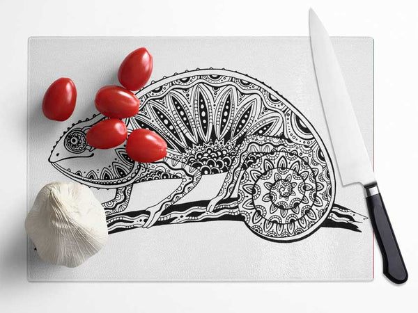 Mexican Lizard Glass Chopping Board