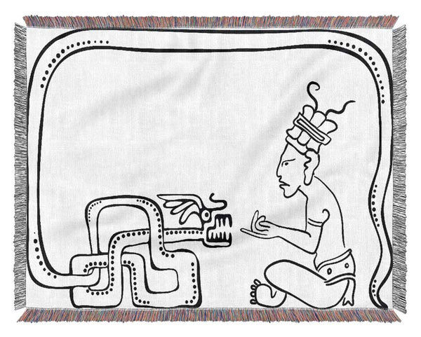 Mayan Art 4 Woven Blanket