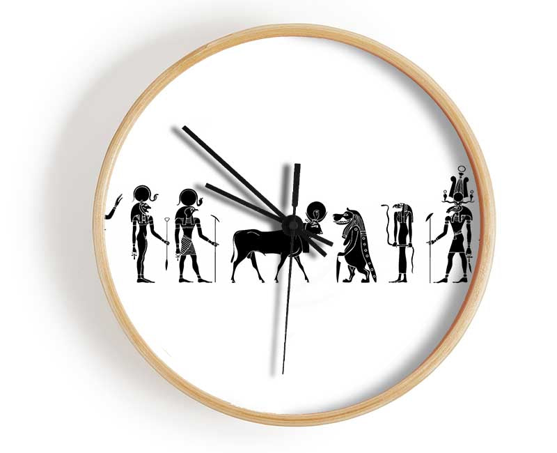 All The Egyptian Gods Clock - Wallart-Direct UK