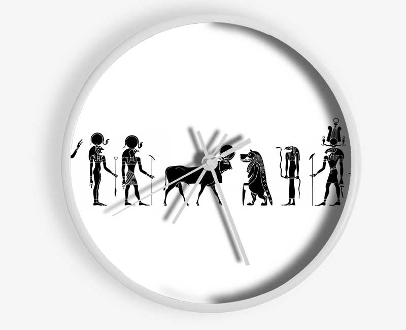 All The Egyptian Gods Clock - Wallart-Direct UK