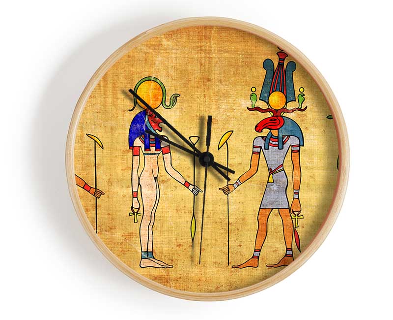 Egyptian Gods 4 Clock - Wallart-Direct UK