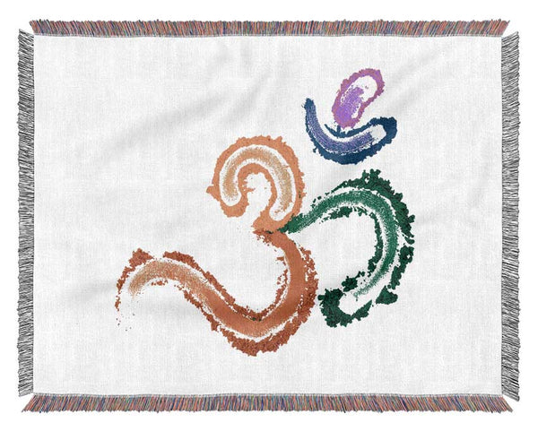 Chakra Om Sign Woven Blanket